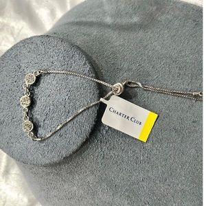 Charter Club Triple Stone Slider Bracelet. NWT